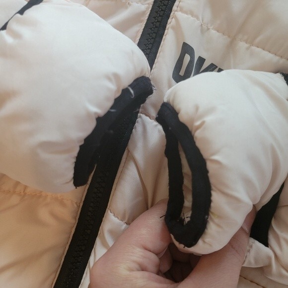 DKNY Baby Girl Pink and Black Snowsuit Outwear Size 6-9 Months - Picture 5 of 10